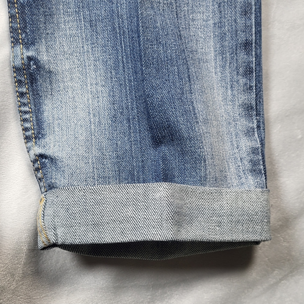 Baby Phat Light Blue Denim Jeans with Gold Stitching - Picture 15 of 16